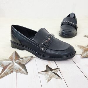 Marc Fisher Cancia 2 studded black loafers gothcorp size 7.5